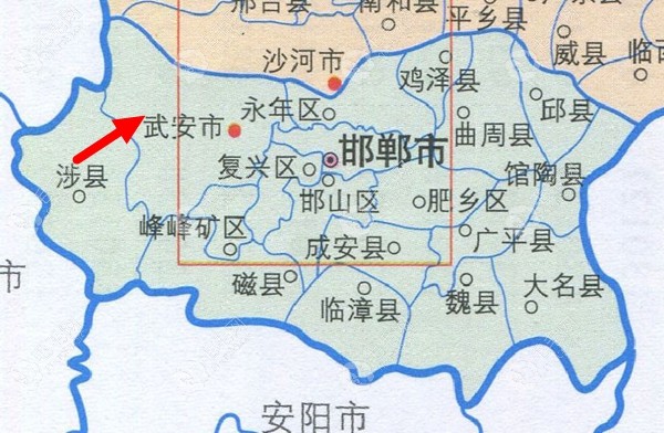 武安市第一中学地图图片